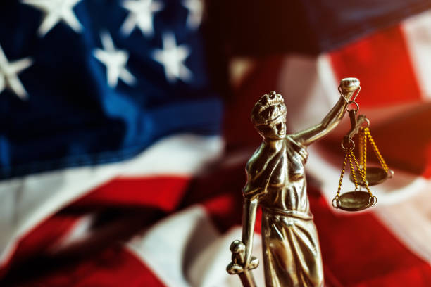 US Flag with Judge